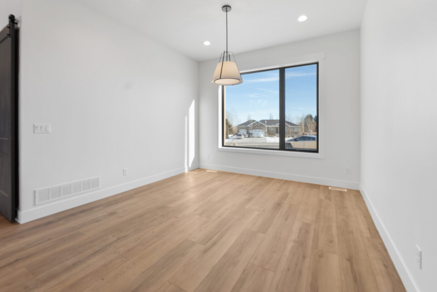 Dining room and kitchen